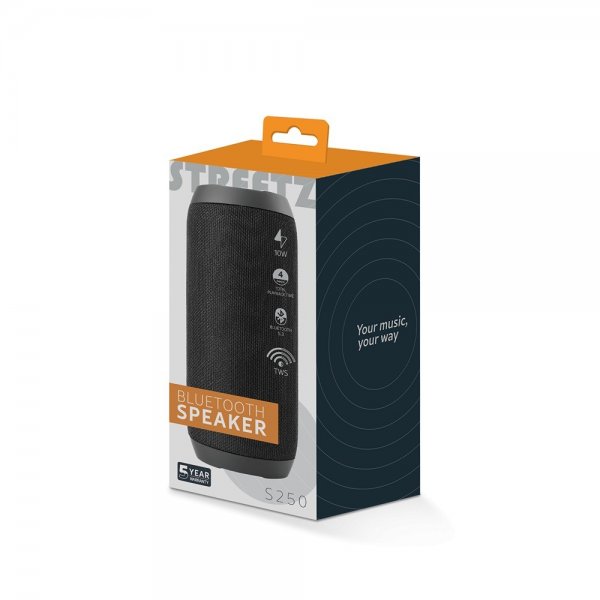 Streetz Högtalare S250 Bluetooth Speaker 10W Svart