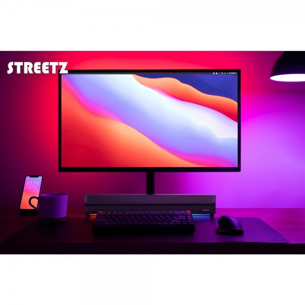 Streetz Högtalare SB100 Bluetooth Soundbar Svart