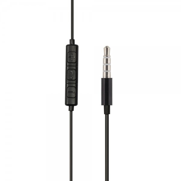 Streetz Hörlurar E100 Semi-In-Ear Earbuds 3.5mm Svart