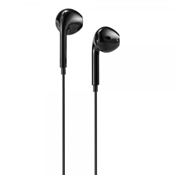 Streetz Hörlurar E100 Semi-In-Ear Earbuds 3.5mm Svart