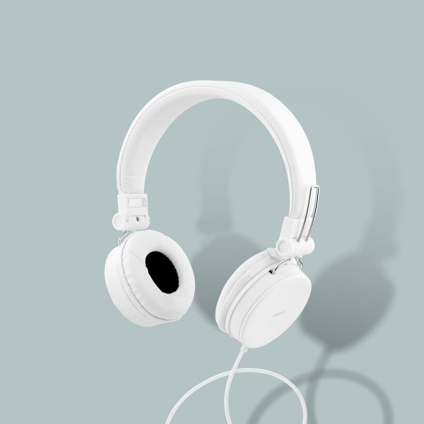 Streetz Hörlurar H300 Headphones 3.5mm Vit