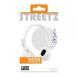 Streetz Hörlurar H300 Headphones 3.5mm Vit