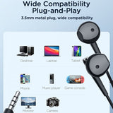 Joyroom Hörlurar JR-EW04 Wired Earphones 3.5mm Svart