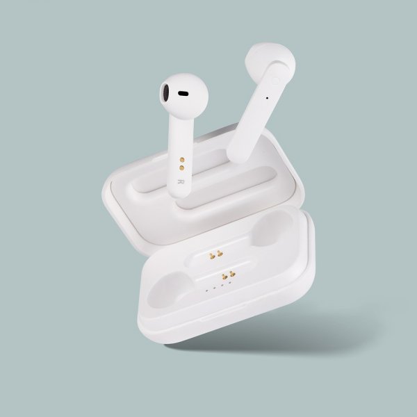 Streetz Hörlurar T110 Wireless Earbuds Semi-In-Ear Vit