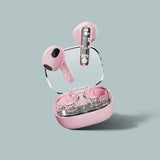 Streetz Hörlurar T150 Transparent True Wireless Earbuds Rosa