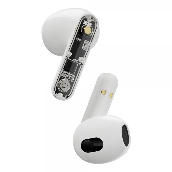 Streetz Hörlurar T150 Transparent True Wireless Earbuds Vit