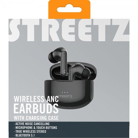 Streetz Hörlurar T500 Wireless ANC Earbuds Svart