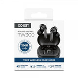 Xqisit Hörlurar TW300 True Wireless Earphones ANC Svart