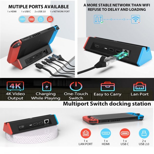 Hub till Nintendo Switch/Switch OLED