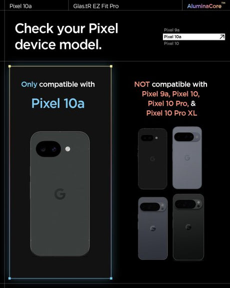 Spigen Google Pixel 10a Skärmskydd GLAS.tR EZ Fit Pro 2-pack