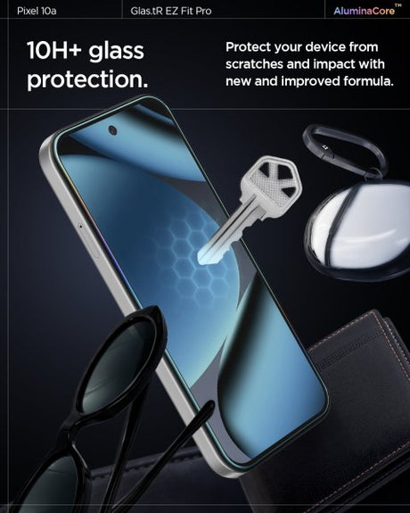 Spigen Google Pixel 10a Skärmskydd GLAS.tR EZ Fit Pro 2-pack