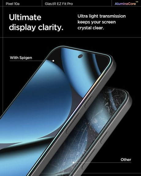 Spigen Google Pixel 10a Skärmskydd GLAS.tR EZ Fit Pro 2-pack