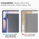 Spigen Samsung Galaxy Tab S9 Ultra/Galaxy Tab S10 Ultra Skärmskydd GLAS.tR EZ Fit