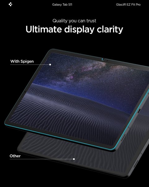 Spigen Samsung Galaxy Tab S11 Skärmskydd GLAS.tR EZ Fit Pro