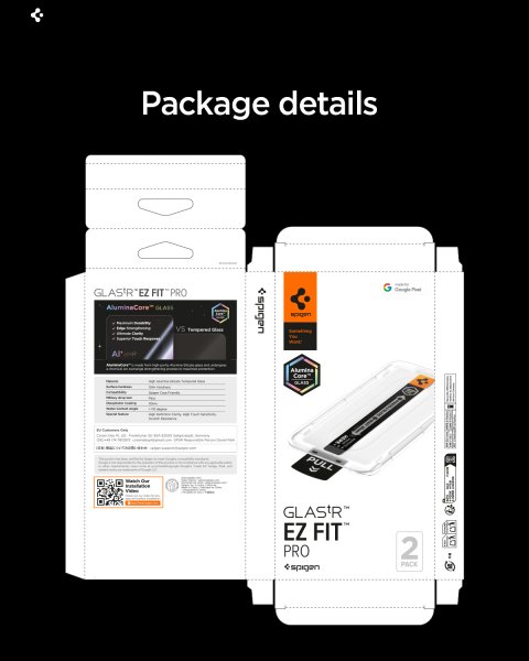 Spigen Google Pixel 10a Skärmskydd GLAS.tR EZ Fit Pro 2-pack