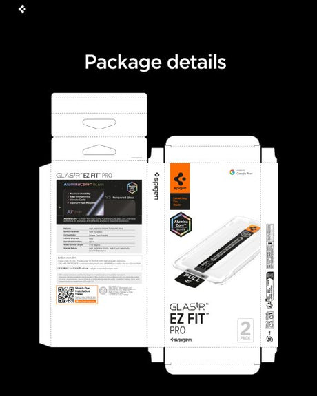 Spigen Google Pixel 10a Skärmskydd GLAS.tR EZ Fit Pro 2-pack