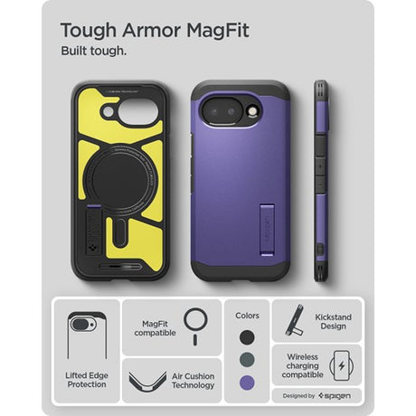 Spigen Google Pixel 10a Skal Tough Armor MagFit Ash Violet