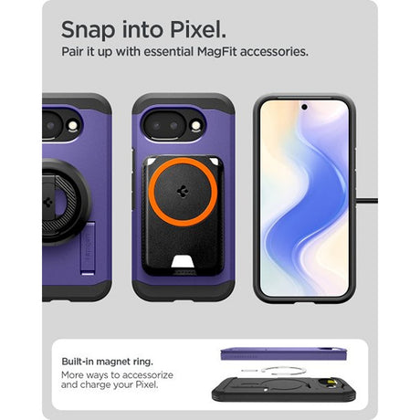 Spigen Google Pixel 10a Skal Tough Armor MagFit Ash Violet
