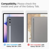 Spigen Samsung Galaxy Tab S9 Plus/Galaxy Tab S10 Plus Skärmskydd GLAS.tR EZ Fit