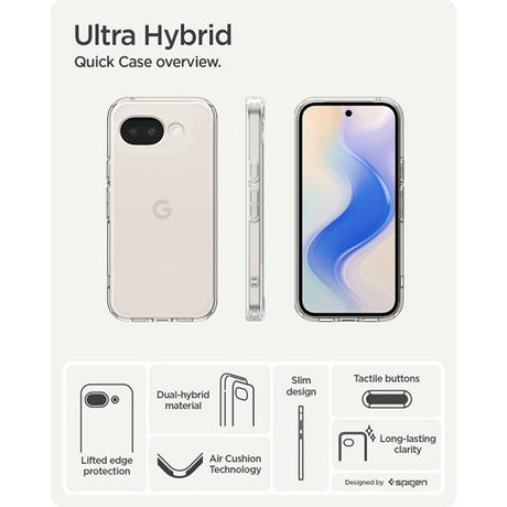 Spigen Google Pixel 10a Skal Ultra Hybrid Crystal Clear