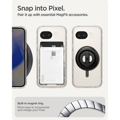 Spigen Google Pixel 10a Skal Ultra Hybrid MagFit Clear Graphite