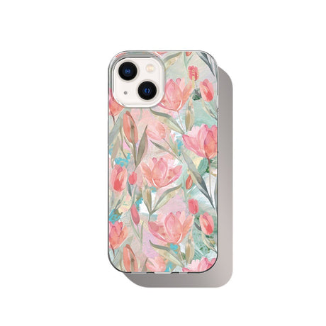 Ideal of Sweden iPhone 13/14/15/16e/17e Skal Clear Case MagSafe Tulip Bloom