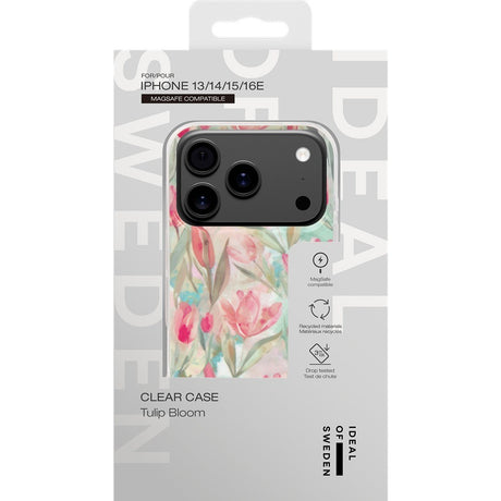 Ideal of Sweden iPhone 13/14/15/16e/17e Skal Clear Case MagSafe Tulip Bloom