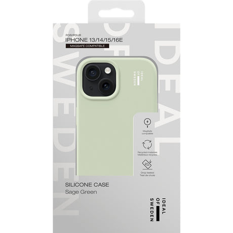 Ideal of Sweden iPhone 13/14/15/16e/17e Skal Silicone Case MagSafe Sage Green