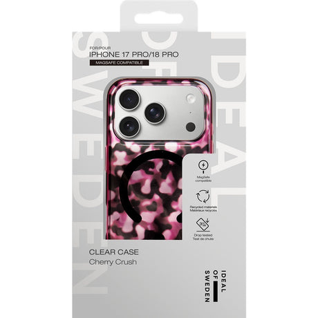 Ideal of Sweden iPhone 17 Pro/iPhone 18 Pro Skal Clear Case MagSafe Cherry Crush