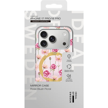 Ideal of Sweden iPhone 17 Pro/iPhone 18 Pro Skal Mirror Case MagSafe Rose Blush Floral