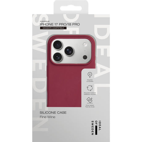 Ideal of Sweden iPhone 17 Pro/iPhone 18 Pro Skal Silicone Case MagSafe Fine Wine