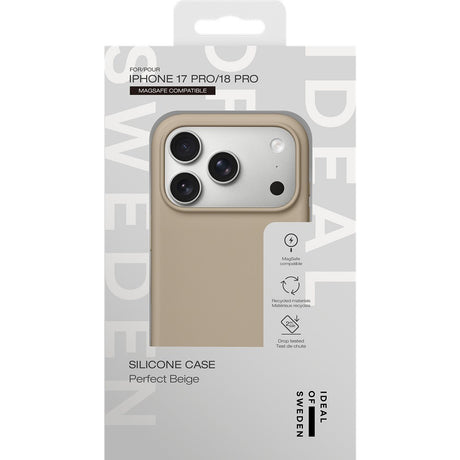 Ideal of Sweden iPhone 17 Pro/iPhone 18 Pro Skal Silicone Case MagSafe Perfect Beige