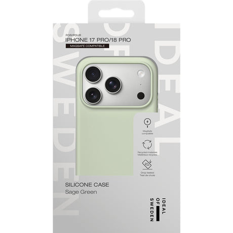 Ideal of Sweden iPhone 17 Pro/iPhone 18 Pro Skal Silicone Case MagSafe Sage Green