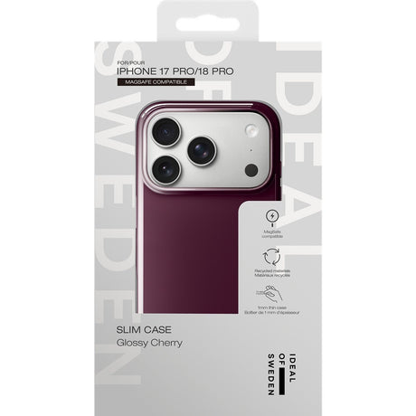 Ideal of Sweden iPhone 17 Pro/iPhone 18 Pro Skal Slim Case MagSafe Glossy Cherry