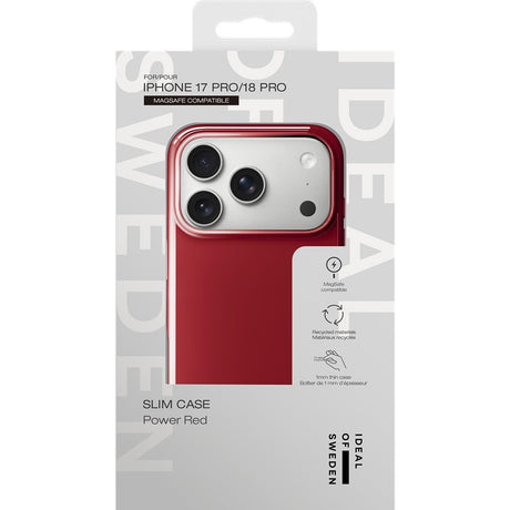 Ideal of Sweden iPhone 17 Pro/iPhone 18 Pro Skal Slim Case MagSafe Power Red