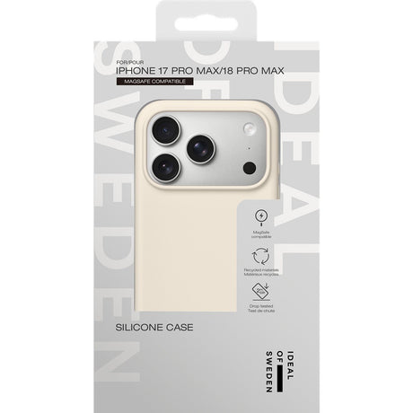 Ideal of Sweden iPhone 17 Pro Max/iPhone 18 Pro Max Skal Silicone Case MagSafe Cloud Dancer
