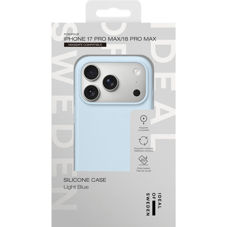 Ideal of Sweden iPhone 17 Pro Max/iPhone 18 Pro Max Skal Silicone Case MagSafe Light Blue