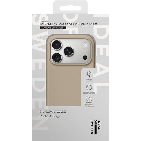 Ideal of Sweden iPhone 17 Pro Max/iPhone 18 Pro Max Skal Silicone Case MagSafe Perfect Beige