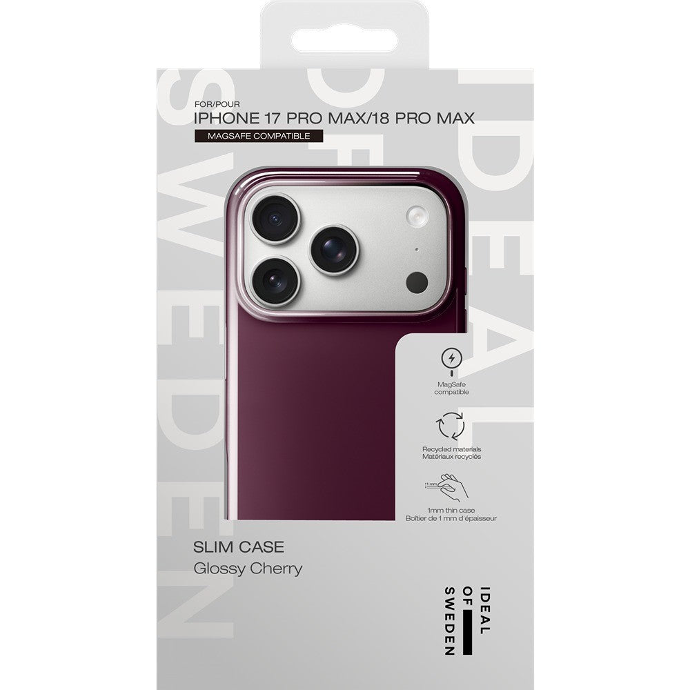 Ideal of Sweden iPhone 17 Pro Max/iPhone 18 Pro Max Skal Slim Case MagSafe Glossy Cherry