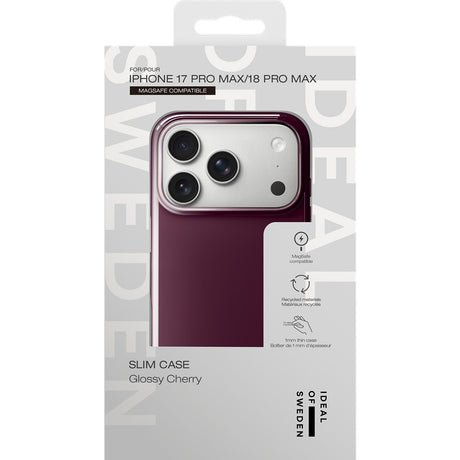 Ideal of Sweden iPhone 17 Pro Max/iPhone 18 Pro Max Skal Slim Case MagSafe Glossy Cherry