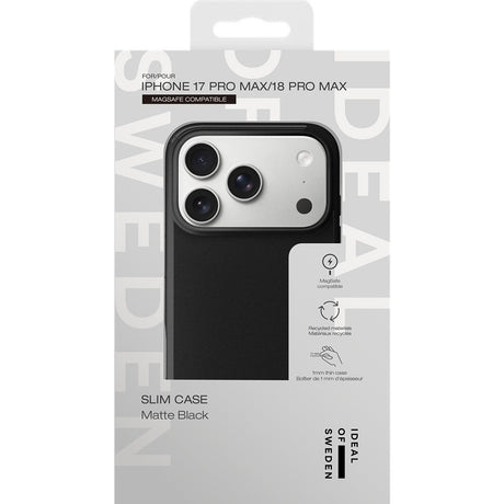 Ideal of Sweden iPhone 17 Pro Max/iPhone 18 Pro Max Skal Slim Case MagSafe Matte Black