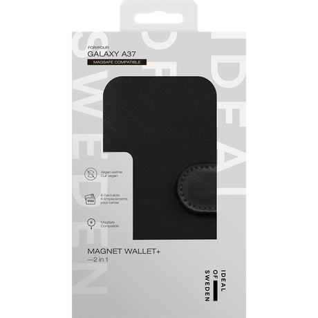 Ideal of Sweden Samsung Galaxy A37 Fodral Magnet Wallet+ MagSafe Svart