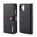 Dg.Ming iPhone 11 Plånboksfodral Löstagbart Skal Kortfack Svart