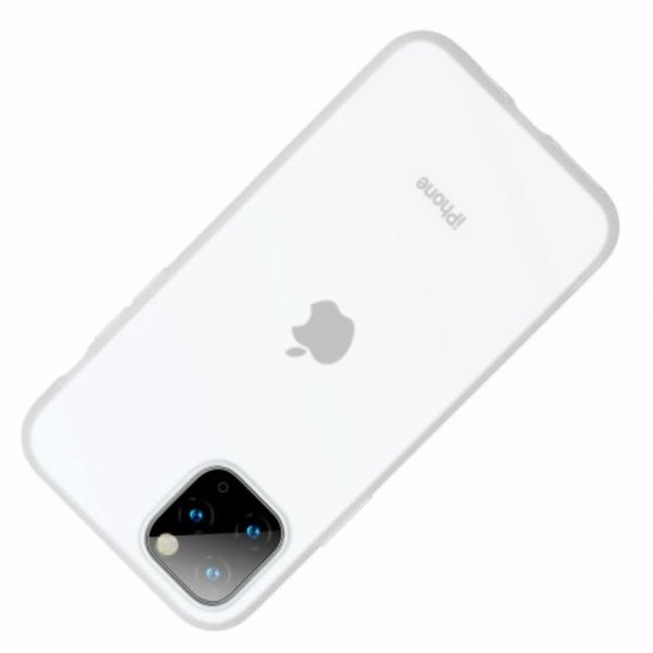 Baseus iPhone 11 Pro Skal Jelly Liquid Silica Gel Vit