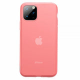 Baseus iPhone 11 Pro Skal Jelly Liquid Silica Gel Röd