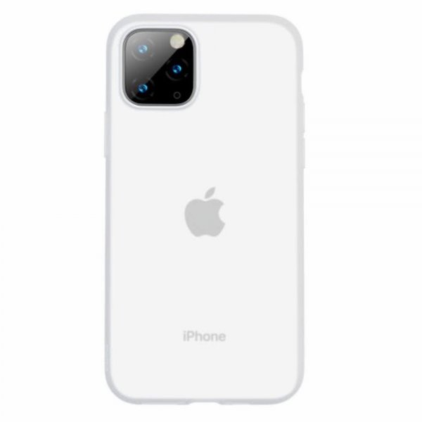 Baseus iPhone 11 Pro Skal Jelly Liquid Silica Gel Vit