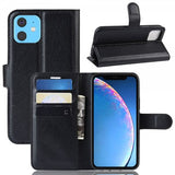 iPhone 11 Fodral Litchi Svart