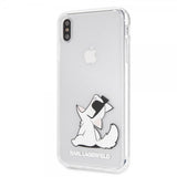 Karl Lagerfeld iPhone Xs Max Skal Fun Choupette Transparent