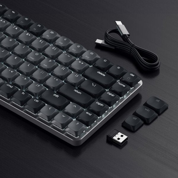 Satechi SM1 Slim Mekaniskt Bluetooth Tangentbord Mörkgrå