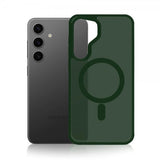 3mk Samsung Galaxy S25 Skal Smoke MagCase Grön